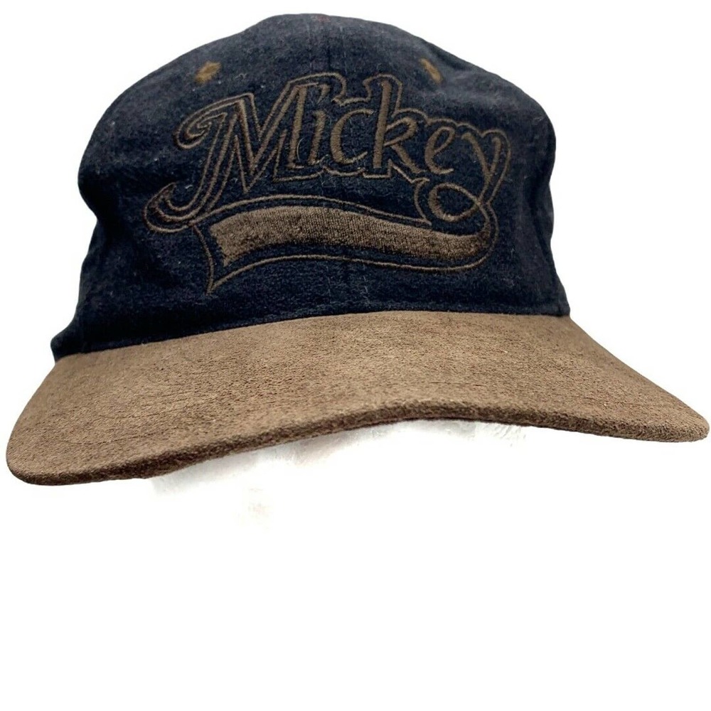 Walt Disney Co Mickey Goofy's Hat Co Black Brown Baseball Cap Hat Adjustable